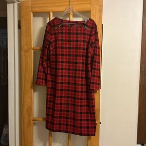 Talbots plaid dress